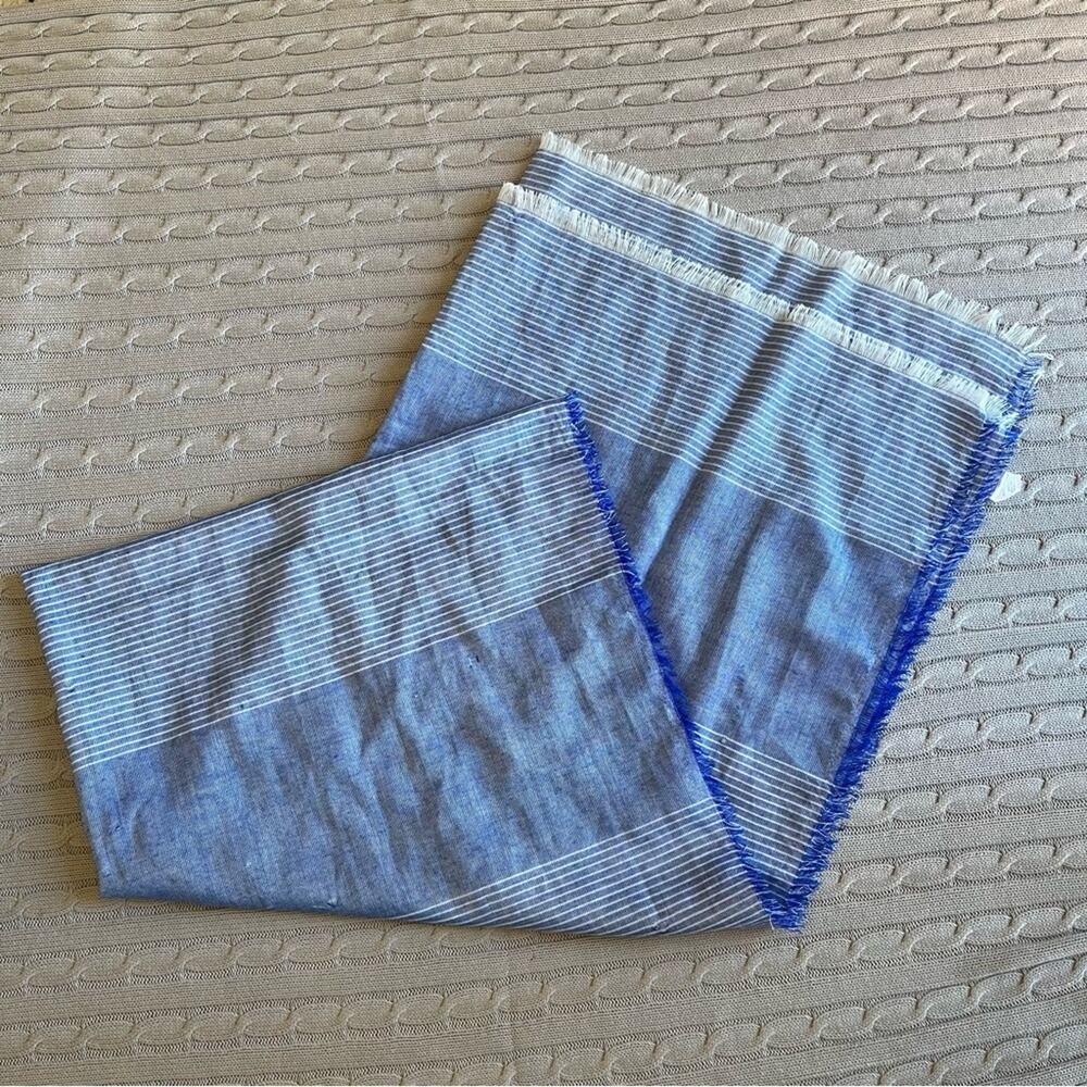 🩷West Loop Blue & White Striped Scarf